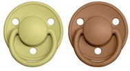 Bibs De Lux natural rubber soother 2 pcs Meadow/ Earth - size 2 (6m. +) - Baby Pacifier