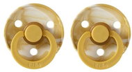 Bibs Colour natural rubber pacifiers 2 pcs Mustard Ivory / Mustard Ivory - size 1 (0-6m. ) - Baby Pacifier