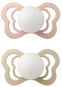 Dudlík Bibs Couture dudlík ortodontický ze silikonu 2ks Noční Blush / Vanilla velikost 1 (0-6m) - Dudlík