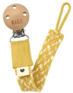 Bibs Paci Braid Pacifier Clip Mustard/Ivory/Vanilla - Dummy Clip