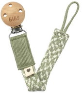 Bibs Paci Braid pacifier clip Sage/Ivory - Dummy Clip