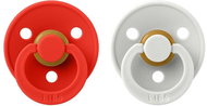 Bibs Colour natural rubber pacifier 2 pcs Candy Apple/Haze - size 1 (0-6m) - Baby Pacifier