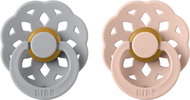 Bibs Boheme natural rubber soother 2pcs Cloud/Blush - size 1 (0-6m. ) - Baby Pacifier