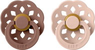 Bibs Boheme natural rubber soother 2pcs Woodchuck/Blush - size 2 (6+ m. ) - Baby Pacifier