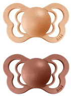Bibs Couture silicone pacifier 2 pcs Peach/ Woodchuck - size 2 (6-18 m. ) - Baby Pacifier