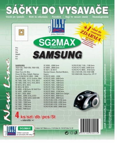 Jolly SG 2 MAX - Vacuum Cleaner Bags - Main image