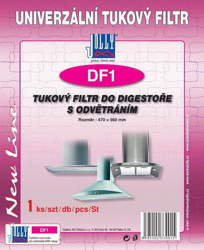 DF1 Universal Grease Filter for Hood with Vent - Cooker Hood Filter - Main image