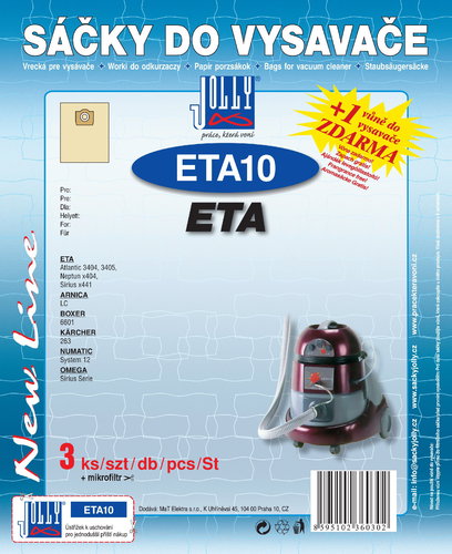 ETA10 Vacuum Cleaner Bags - Vacuum Cleaner Bags - Main image