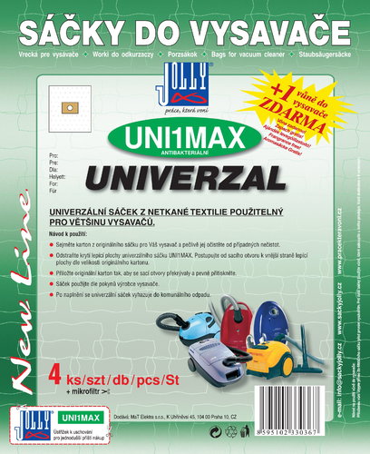 Vacuum Cleaner Bags UNI1 MAX - Universal - Vacuum Cleaner Bags - Main image