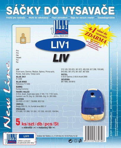 LIV1 Vacuum Cleaner Bags - Vacuum Cleaner Bags - Main image