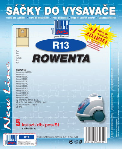 R13 Vacuum Cleaner Bags - Vacuum Cleaner Bags - Main image
