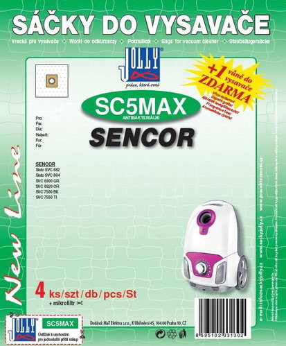 Jolly Sáčky do vysavače SC5 MAX - Sáčky do vysavače - Hlavní obrázek