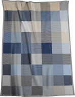 Biederlack Modern Classics Blue Woven Blanket 150 × 200 cm - Blanket