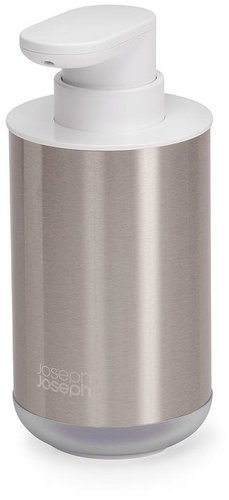Joseph Joseph Soap dispenser Duo Steel 70608, 300 ml, stainless steel/white - Soap Dispenser - Main image