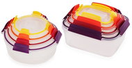 JOSEPH JOSEPH Food containers Nest Lock 1000013, rectangular, round, 8 pcs - Food Container Set