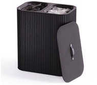 Joseph Joseph Tota Luxe, bambus, 90 l, černý - Koš na prádlo