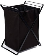 YAMAZAKI Skládací koš na prádlo Tower, 45 l, černý - Koš na prádlo