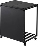 YAMAZAKI Tower 2-piece waste bin, black - Rubbish Bin