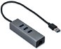 I-TEC USB 3.0 Metal 3-portový s Gigabit Ethernet - USB Hub