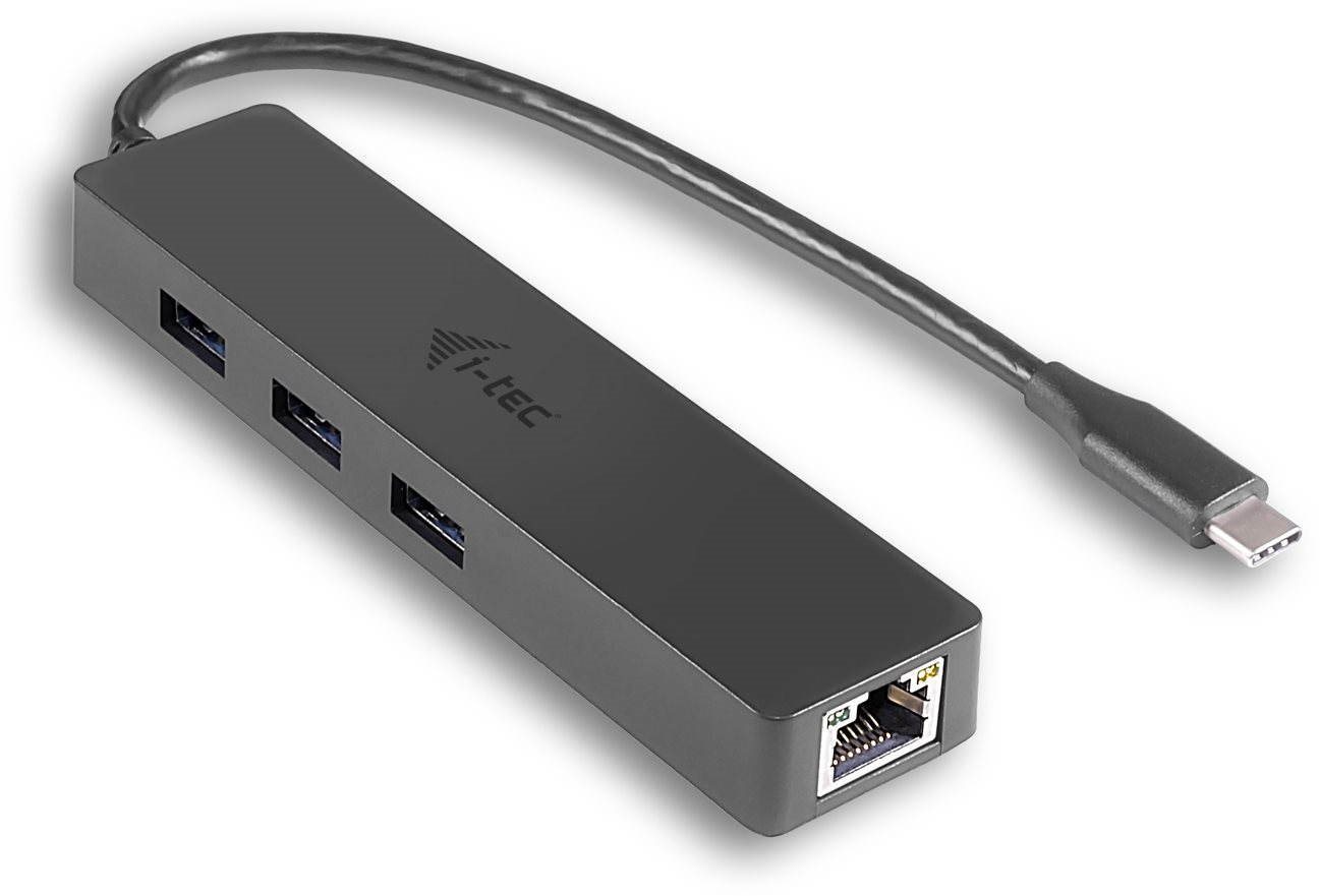 I-TEC USB-C Slim 3 port HUB GLAN