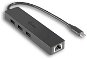 I-TEC USB-C Slim 3 port HUB GLAN - Port replikátor