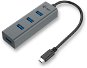 USB hub I-TEC USB-C Metal 4-portový HUB - USB Hub