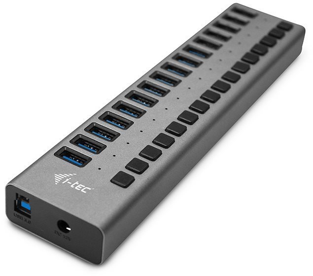i-tec USB 3.0 Charging HUB 16port + 90 W töltőadapter