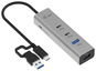 i-tec Universal Charging Metal HUB 2x USB-C + 2x USB-A Port, PD 85W - USB Hub