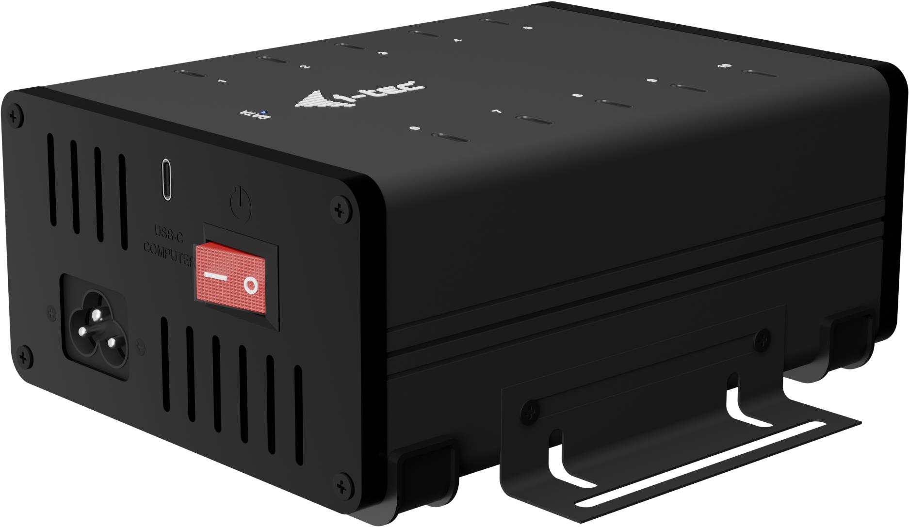 i-tec USB-C/USB-A Metal Charging+Data HUB, 15W per port, 10x USB-C, 180W