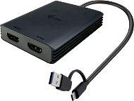 i-tec USB-A/USB-C Dual 4K HDMI Video Adapter - Adapter