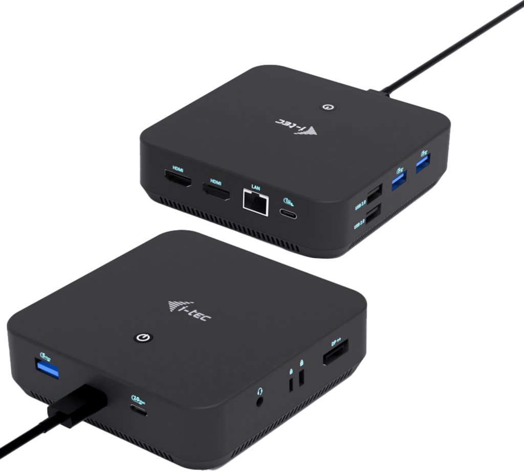 i-tec USB-C Triple Docking Station (2× HDMI, 1× DP), PD 100 W