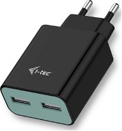 i-TEC USB-Ladegerät 2 Port 2.4A Black - Ladegerät