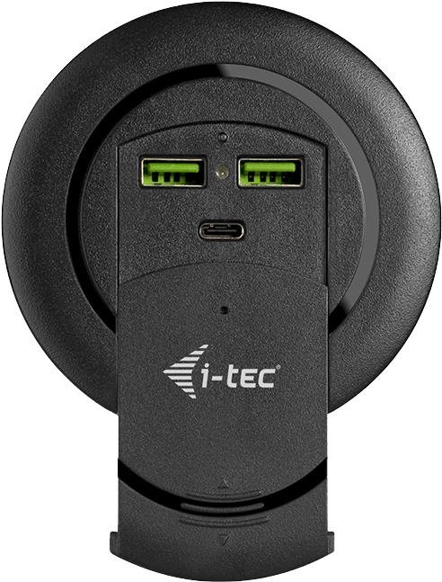 i-tec Built-in Desktop Fast Charger, USB-C PD 3.0 + 3x USB 3.0 QC3.0, 96 W