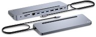 i-tec USB-C Metal Ergonomic 4K 3x Display Docking Station, Power Delivery 100W - Dokkoló állomás