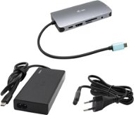 i-tec USB-C Metal Nano Dock HDMI/VGA with LAN, Power Delivery 65W + tápegység 77W - Dokkoló állomás