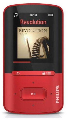 Philips ViBE SA4VBE04RF red - MP4 Player - Main image