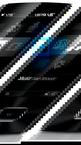 Philips Ariaz SA4ARA08KF black - MP4 Player - Main image