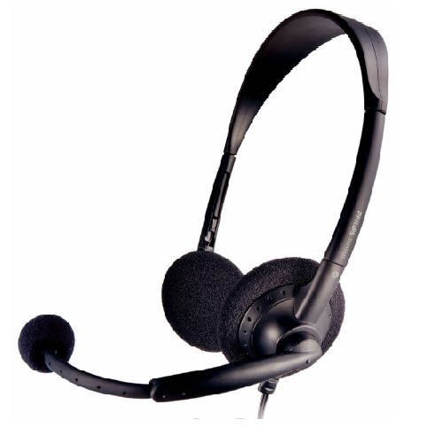 PHILIPS SHM3300U black microphone - Headphones - Main image