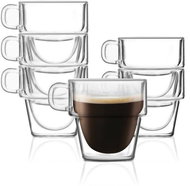 Vialli Design Hrnek, dvoustěnné sklo, 150 ml, 6 ks_SENSO 7435 - Set of Cups