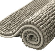 DuraHome Bathroom rug Chenill, 40x60cm, grey - Bath Mat