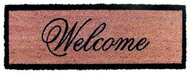DuraHome Čistící vstupní rohož PVC & kokos 25 × 75 cm Welcome - Rohožka