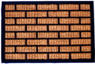 DuraHome Rubber & seagrass mat 40 × 60cm, Zinke - Doormat