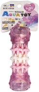 Japan Premium chew toy for brushing teeth, smoked chicken flavour with three types of surface, pink - Dog Toy