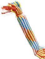 Japan Premium extra strong rope toy with crunching inside for brushing teeth, bright - Dog Toy