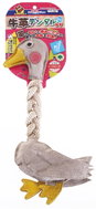 Japan Premium super leather dog toy with thick cotton ropes for dental care, goose - Dog Toy