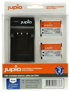 Jupio set 2x Li-40B (Li-42B / NP45 / D-Li63 / EN-EL10) 650 mAh + USB töltő - Fényképezőgép akkumulátor