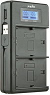 Jupio USB Dedicated Duo Charger LCD for Sony NP-FM50, NP-F550/F750/F970 - Nabíjačka batérií fotoaparátov a videokamier