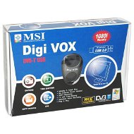 MSI DigiVOX - DVB-T TV a FM tuner, externí USB2.0, software, dálkové ovládání - -