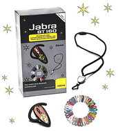 JABRA X-MAS LE BT 160 BlueTooth Hands Free, 16g, 8 hodin hovoru, Li-Pol, nabíječka 230V, 33 výměnnýc - -