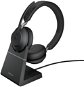 Jabra Evolve2 65 MS Stereo USB-C Stand Black - Vezeték nélküli fül-/fejhallgató
